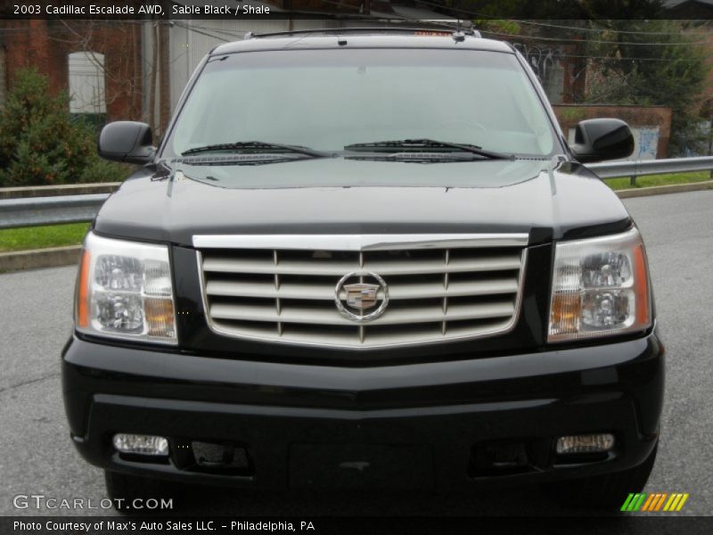 Sable Black / Shale 2003 Cadillac Escalade AWD