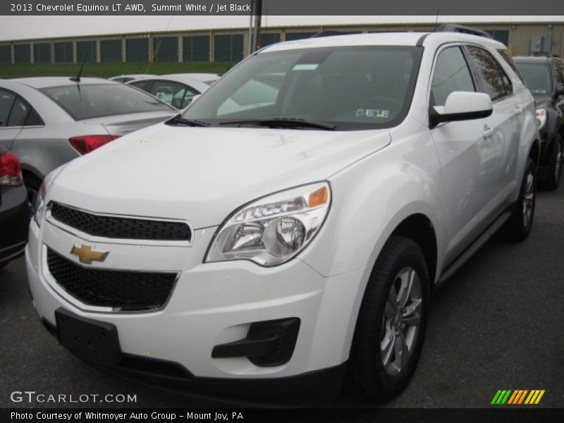 Summit White / Jet Black 2013 Chevrolet Equinox LT AWD