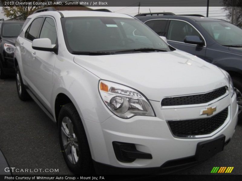 Summit White / Jet Black 2013 Chevrolet Equinox LT AWD