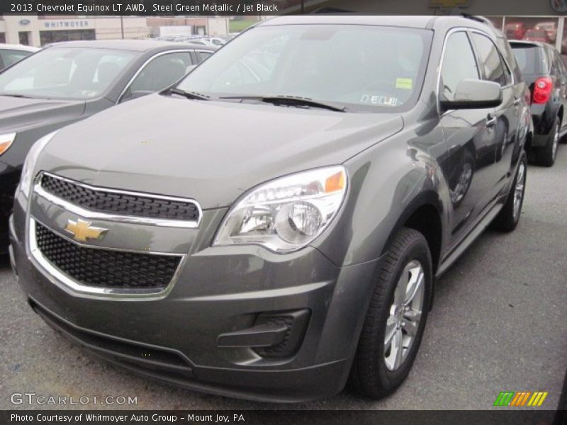 Steel Green Metallic / Jet Black 2013 Chevrolet Equinox LT AWD