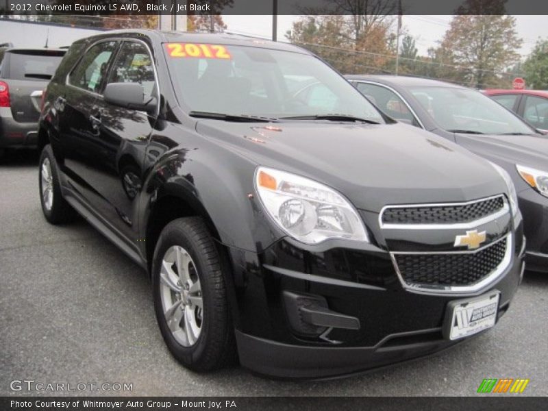 Black / Jet Black 2012 Chevrolet Equinox LS AWD