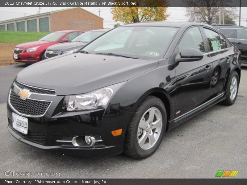 Black Granite Metallic / Jet Black/Sport Red 2013 Chevrolet Cruze LT/RS