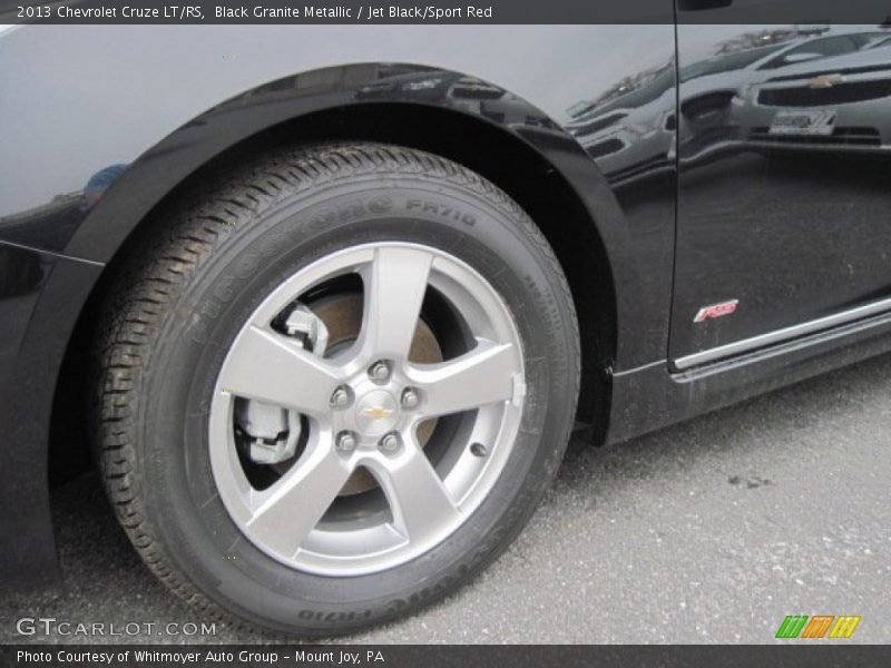 Black Granite Metallic / Jet Black/Sport Red 2013 Chevrolet Cruze LT/RS