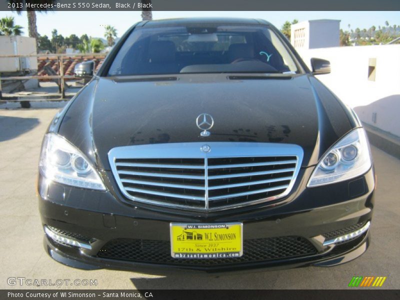 Black / Black 2013 Mercedes-Benz S 550 Sedan