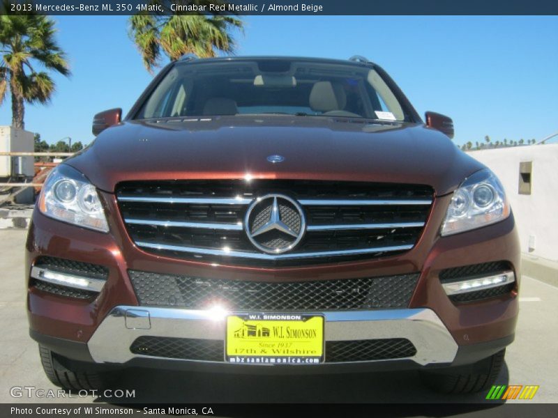 Cinnabar Red Metallic / Almond Beige 2013 Mercedes-Benz ML 350 4Matic