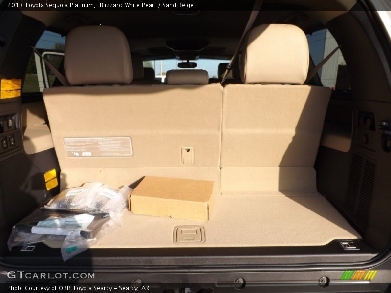 Blizzard White Pearl / Sand Beige 2013 Toyota Sequoia Platinum