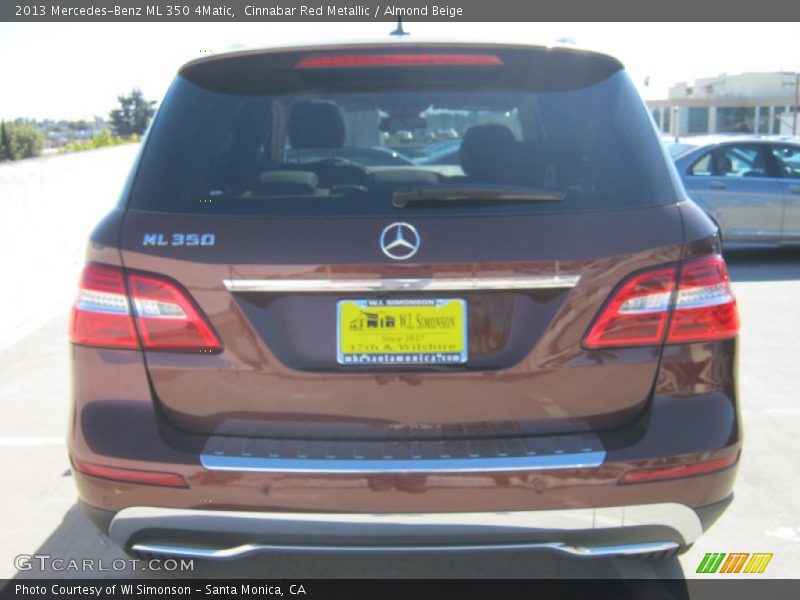Cinnabar Red Metallic / Almond Beige 2013 Mercedes-Benz ML 350 4Matic
