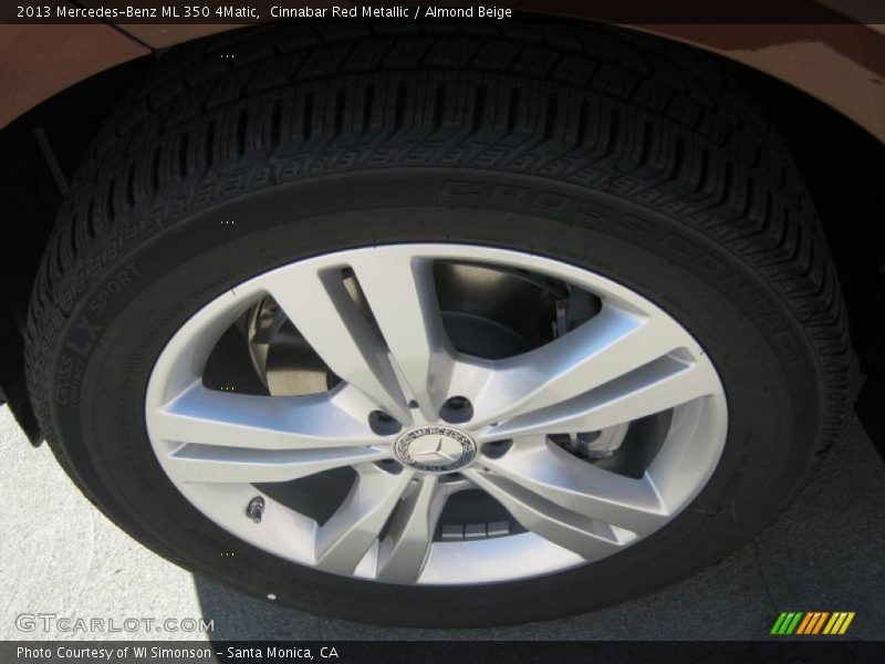 Cinnabar Red Metallic / Almond Beige 2013 Mercedes-Benz ML 350 4Matic