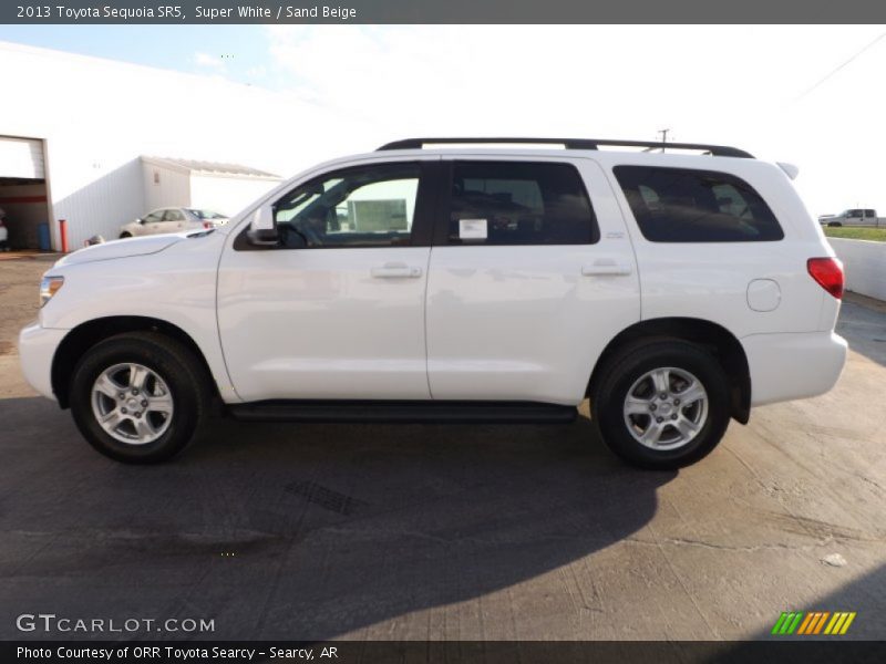 Super White / Sand Beige 2013 Toyota Sequoia SR5