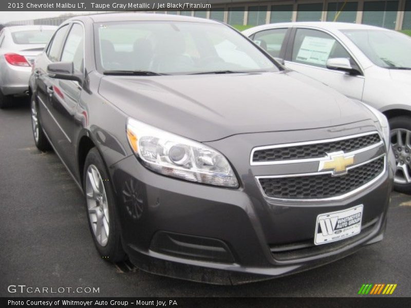 Taupe Gray Metallic / Jet Black/Titanium 2013 Chevrolet Malibu LT