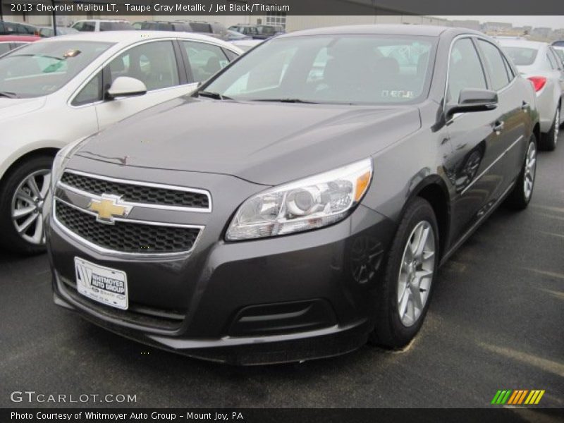 Taupe Gray Metallic / Jet Black/Titanium 2013 Chevrolet Malibu LT