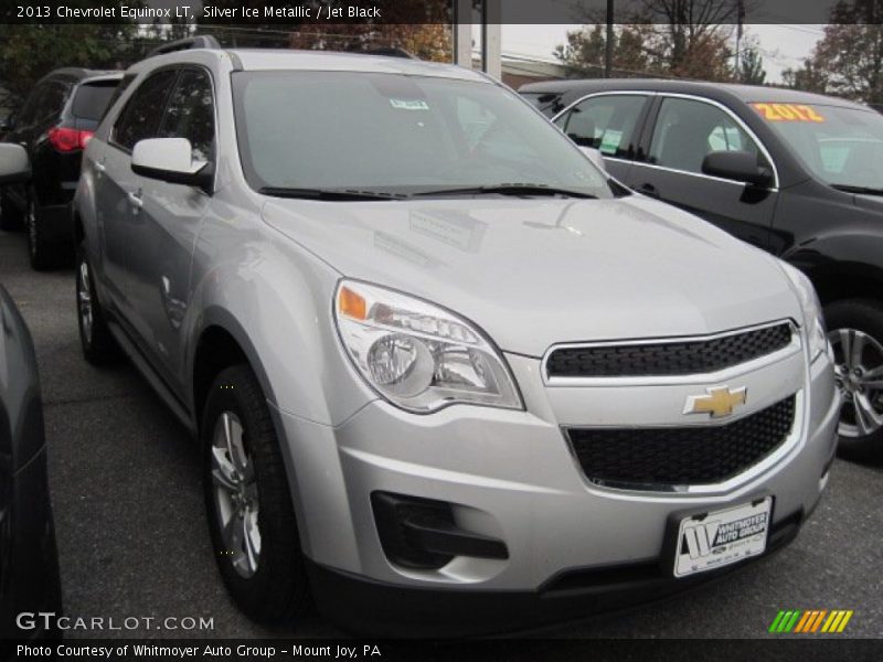 Silver Ice Metallic / Jet Black 2013 Chevrolet Equinox LT
