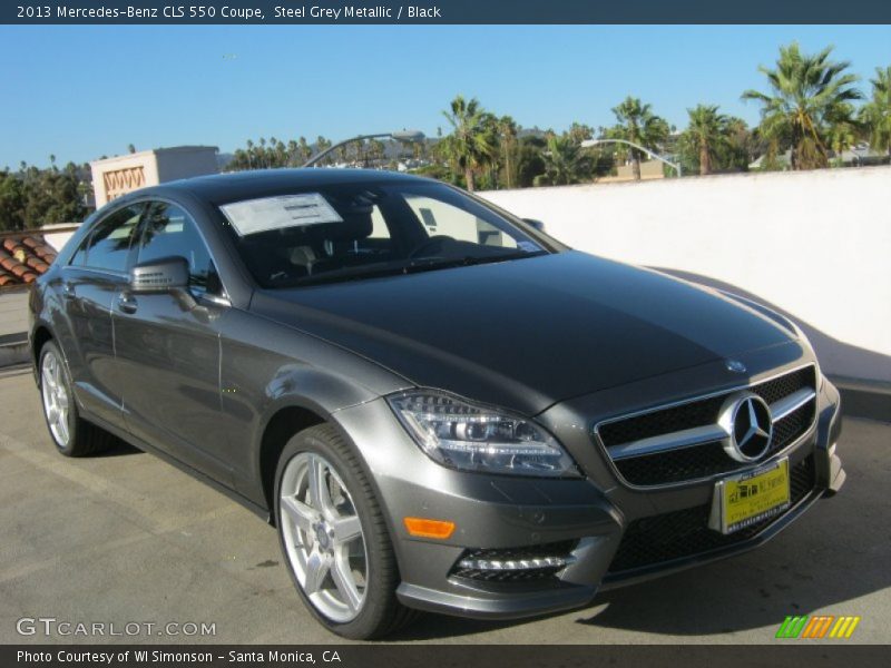 Steel Grey Metallic / Black 2013 Mercedes-Benz CLS 550 Coupe