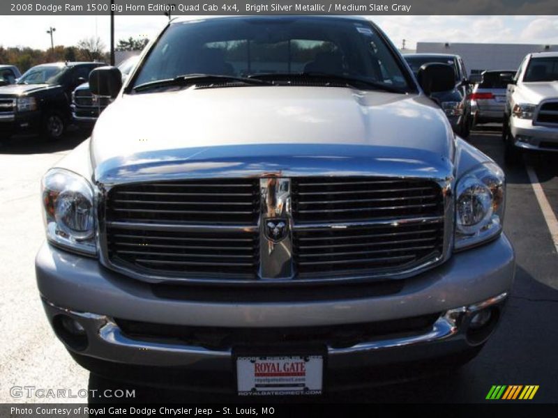 Bright Silver Metallic / Medium Slate Gray 2008 Dodge Ram 1500 Big Horn Edition Quad Cab 4x4