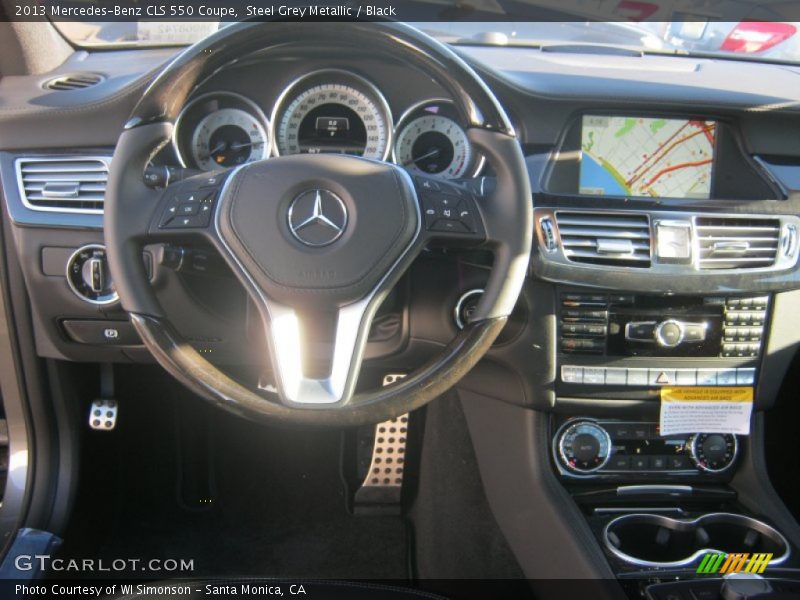 Steel Grey Metallic / Black 2013 Mercedes-Benz CLS 550 Coupe