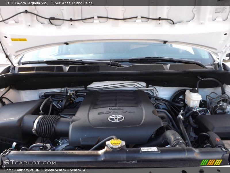 Super White / Sand Beige 2013 Toyota Sequoia SR5