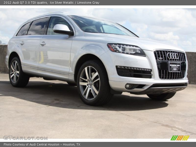 Ice Silver Metallic / Limestone Gray 2012 Audi Q7 3.0 TDI quattro