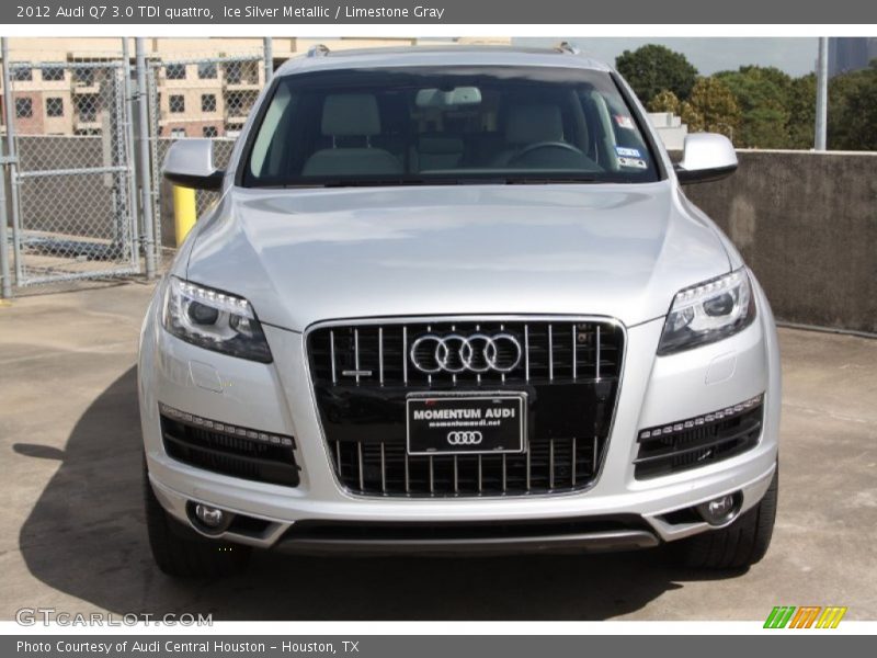 Ice Silver Metallic / Limestone Gray 2012 Audi Q7 3.0 TDI quattro