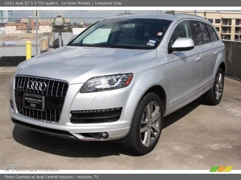 Ice Silver Metallic / Limestone Gray 2012 Audi Q7 3.0 TDI quattro