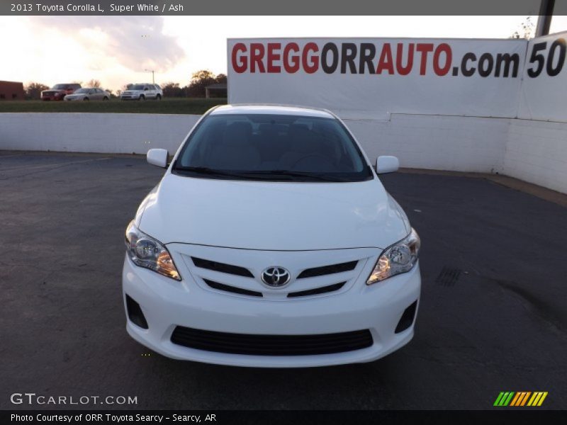 Super White / Ash 2013 Toyota Corolla L