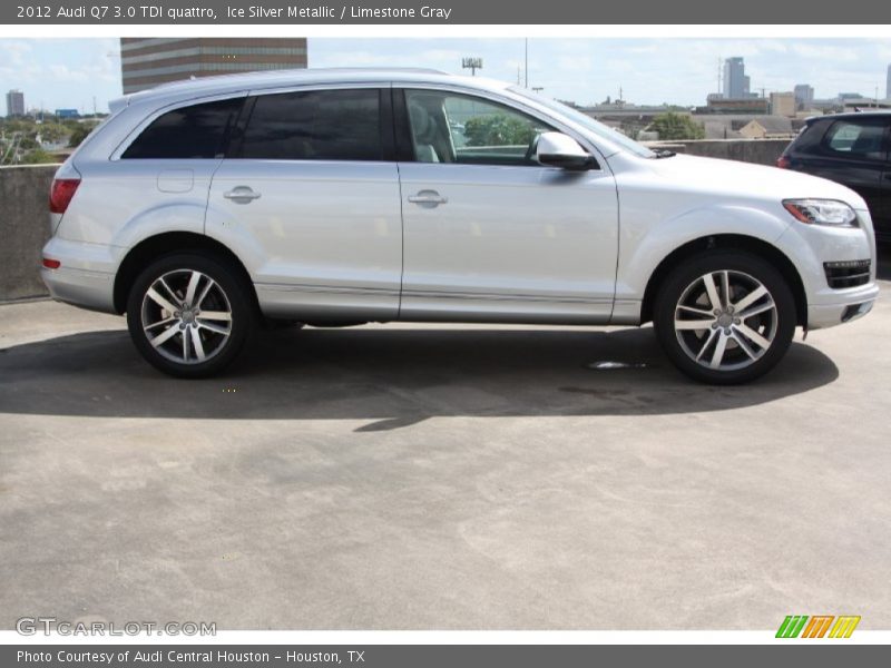Ice Silver Metallic / Limestone Gray 2012 Audi Q7 3.0 TDI quattro