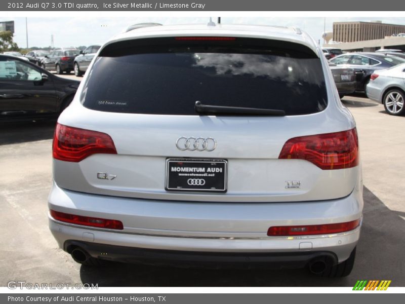 Ice Silver Metallic / Limestone Gray 2012 Audi Q7 3.0 TDI quattro