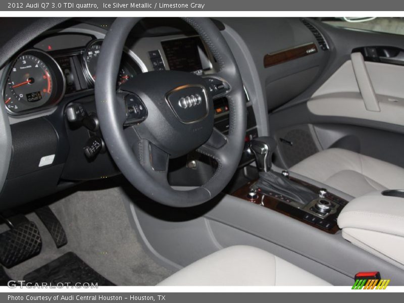 Ice Silver Metallic / Limestone Gray 2012 Audi Q7 3.0 TDI quattro