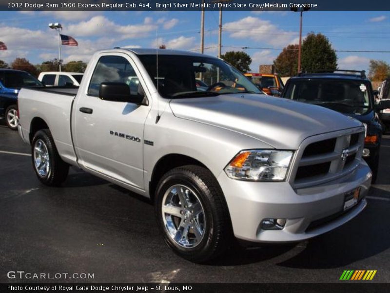 Bright Silver Metallic / Dark Slate Gray/Medium Graystone 2012 Dodge Ram 1500 Express Regular Cab 4x4
