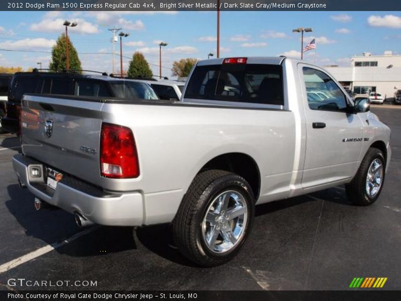 Bright Silver Metallic / Dark Slate Gray/Medium Graystone 2012 Dodge Ram 1500 Express Regular Cab 4x4
