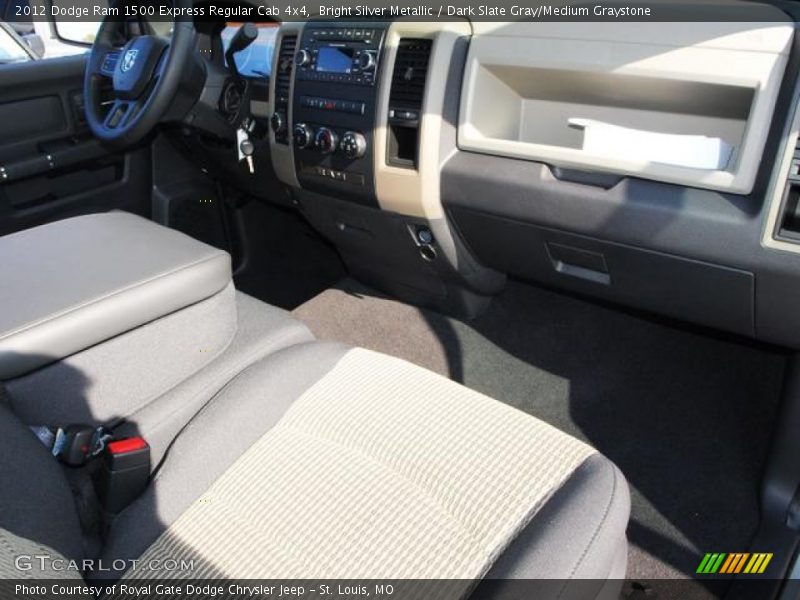 Bright Silver Metallic / Dark Slate Gray/Medium Graystone 2012 Dodge Ram 1500 Express Regular Cab 4x4