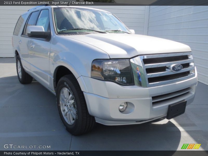 Ingot Silver / Charcoal Black 2013 Ford Expedition Limited