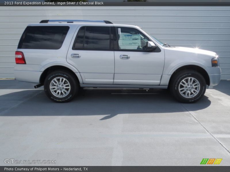 Ingot Silver / Charcoal Black 2013 Ford Expedition Limited