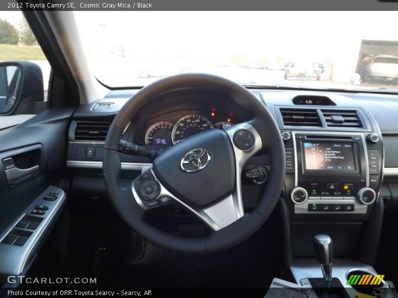 Cosmic Gray Mica / Black 2012 Toyota Camry SE