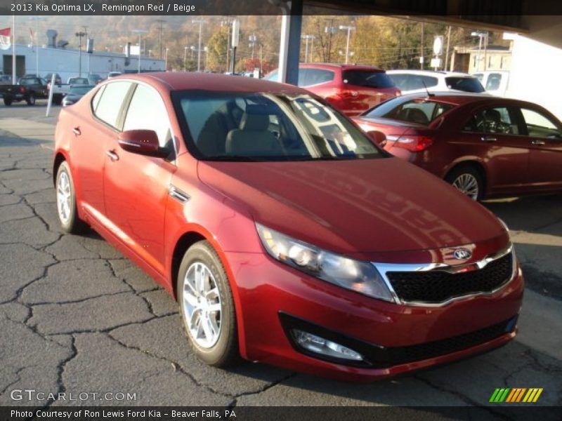 Remington Red / Beige 2013 Kia Optima LX