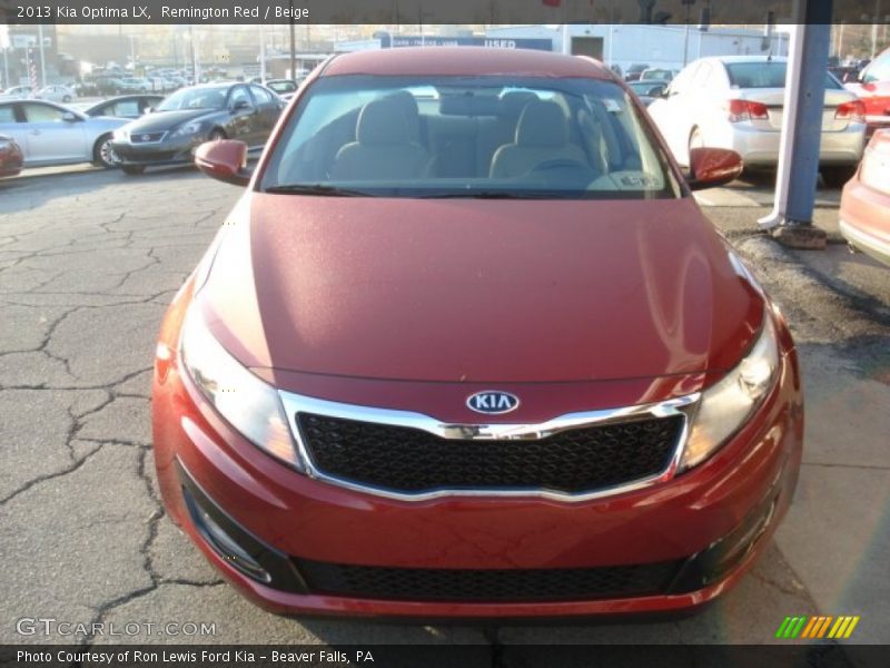 Remington Red / Beige 2013 Kia Optima LX