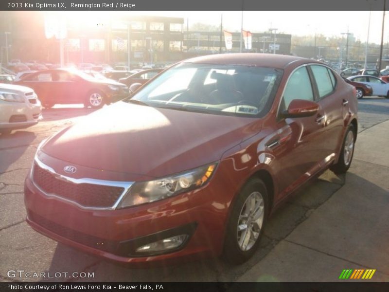 Remington Red / Beige 2013 Kia Optima LX