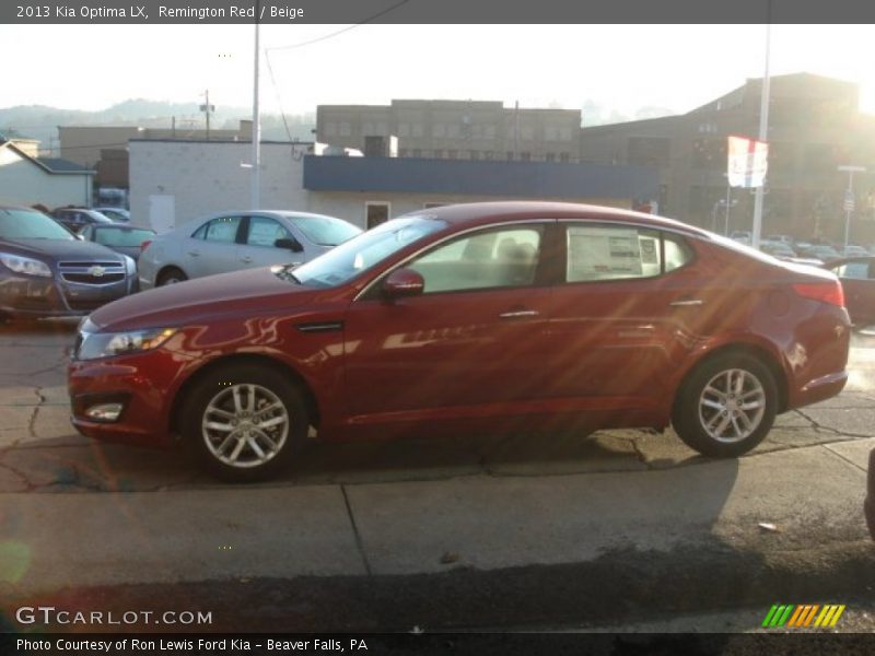 Remington Red / Beige 2013 Kia Optima LX