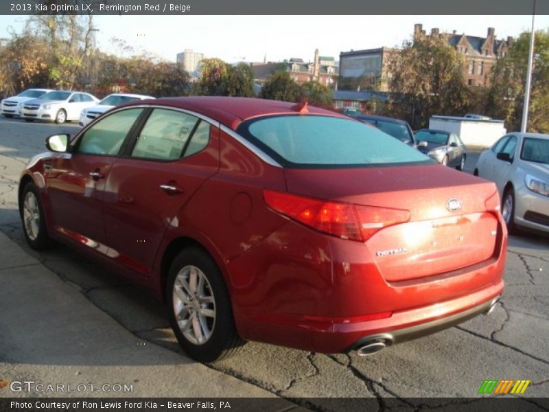 Remington Red / Beige 2013 Kia Optima LX