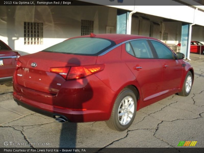 Remington Red / Beige 2013 Kia Optima LX