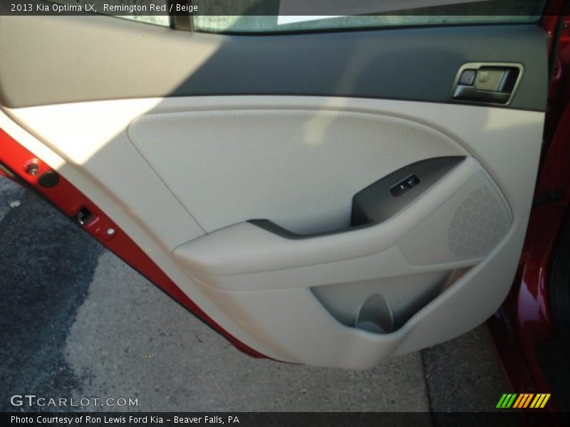 Remington Red / Beige 2013 Kia Optima LX