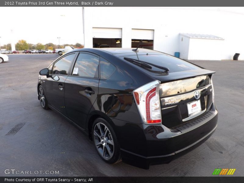 Black / Dark Gray 2012 Toyota Prius 3rd Gen Three Hybrid