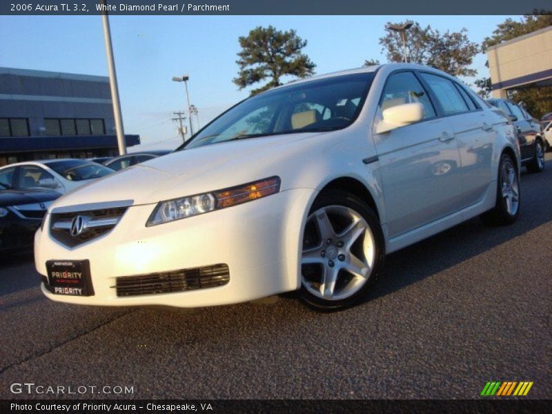 White Diamond Pearl / Parchment 2006 Acura TL 3.2