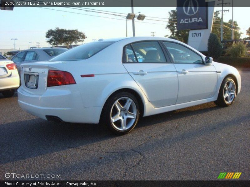 White Diamond Pearl / Parchment 2006 Acura TL 3.2