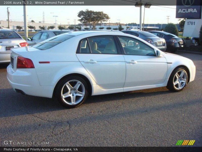 White Diamond Pearl / Parchment 2006 Acura TL 3.2