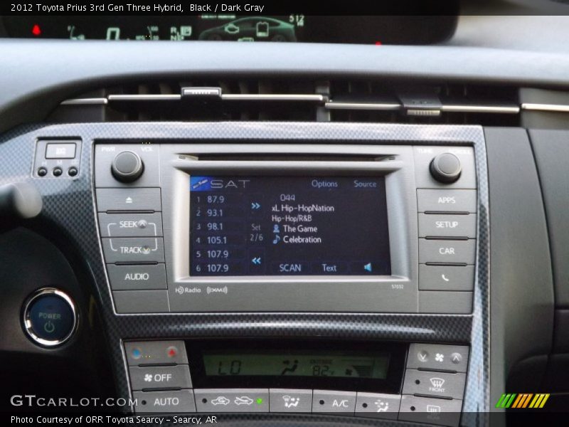 Audio System of 2012 Prius 3rd Gen Three Hybrid