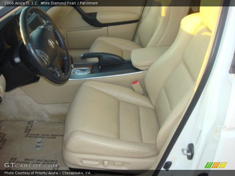 White Diamond Pearl / Parchment 2006 Acura TL 3.2