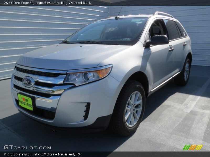 Ingot Silver Metallic / Charcoal Black 2013 Ford Edge SE