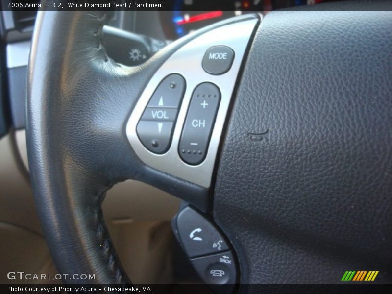 White Diamond Pearl / Parchment 2006 Acura TL 3.2