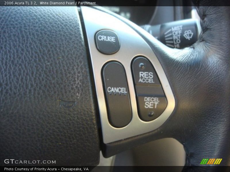 White Diamond Pearl / Parchment 2006 Acura TL 3.2
