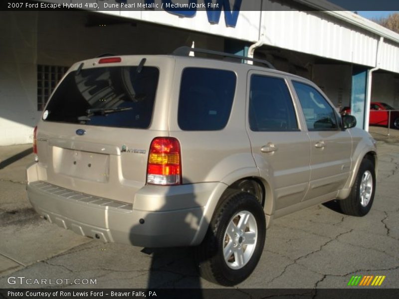 Dune Pearl Metallic / Medium/Dark Flint 2007 Ford Escape Hybrid 4WD
